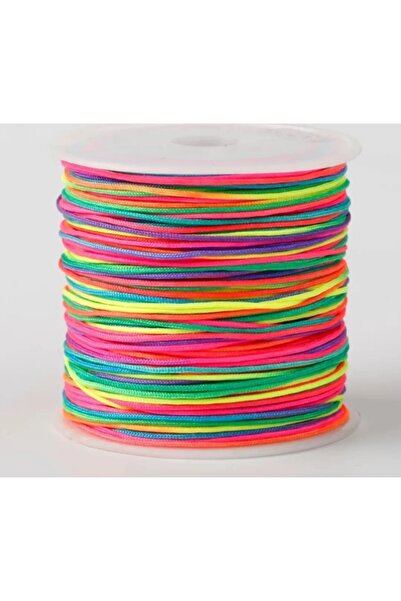 yiğit aksesuar Karışık Renk Paraşüt İpi 100 mt Ebruli