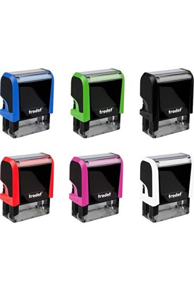 Trodat ختم قياسي أوتوماتيكي 58 × 22 علبة مختلطة باللون الأسود 4913