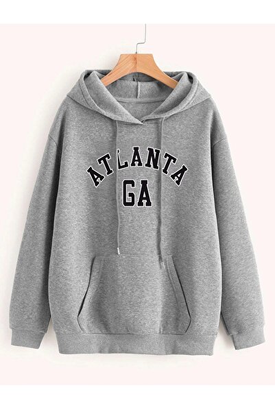 Deocept Hanorac oversize cu imprimeu Atlanta