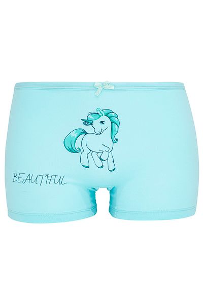 biyokids Girl's Boxer Pack of 5 Mixed Color Unicorn Printed Boxers
