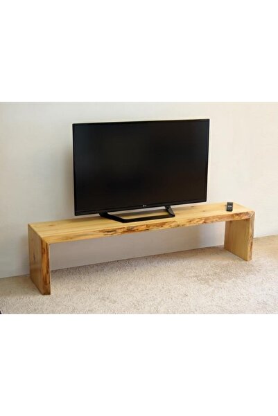 Mobenta Doğal Ağaç Masif Kütük Tv Sehpası 150cm ( Ağaç Ayak )