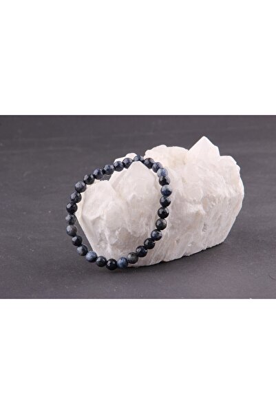 ALAVAN Dumortierite Natural Stone Bracelet 6 Mm, Crystal Accessory, Healing Vibration Therapy, Premium