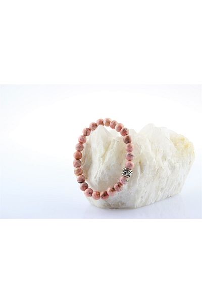 ALAVAN Rhodochrosite Pink Bracelet 6mm, Crystal Accessory, Healing Vibration Therapy, Premium Quality