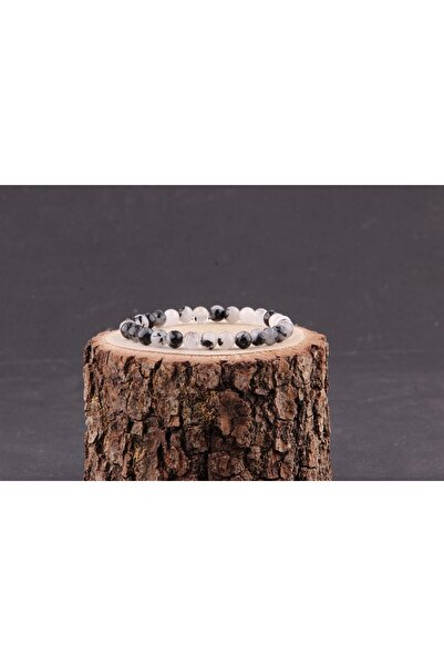 ALAVAN Routilli Quartz Natural Stone Bracelet 6 Mm, Crystal Accessory, Healing Vibration Therapy, Premium