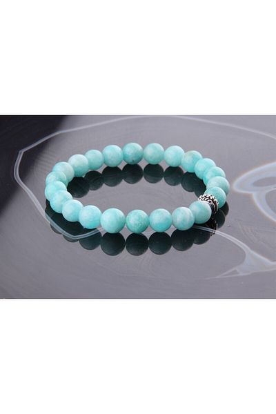 ALAVAN Amazonite Natural Stone Bracelet 8 Mm, Crystal Accessory, Healing Vibration Therapy, Premium Quality
