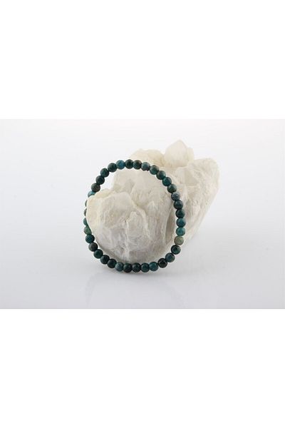 ALAVAN Blue Apatite Natural Stone Bracelet 6mm, Crystal Accessory, Healing Vibration Therapy, Premium Quality