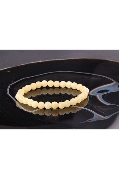 ALAVAN Calcite Bracelet 6 Mm, Crystal Accessory, Healing Vibration Therapy, Premium Quality