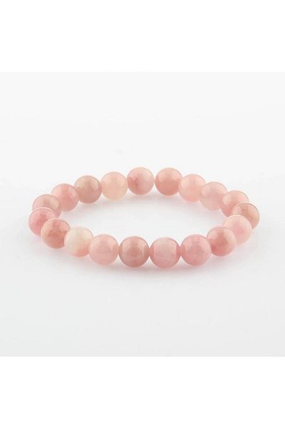 ALAVAN Pink Quartz Natural Stone Bracelet 10mm, Crystal Accessory, Healing Vibration Therapy, Premium