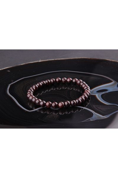 ALAVAN Lal Natural Stone Bracelet 6 Mm, Crystal Accessory, Healing Vibration Therapy, Premium Quality