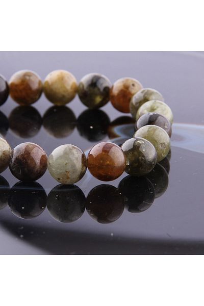 ALAVAN Green Lal Natural Stone Bracelet - 9 Mm, Crystal Accessory, Healing Vibration Therapy, Premium Quality