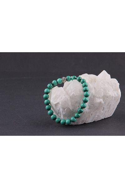 ALAVAN Malachite Natural Stone Bracelet 8 Mm, Crystal Accessory,