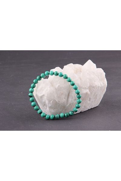 ALAVAN Malachite Natural Stone Bracelet 6 M, Crystal Accessory, Healing Vibration Therapy, Premium Quality