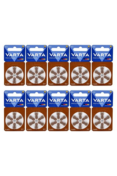 Varta 312 Numara Işitme Cihaz Pili 6x10 (60 Adet)