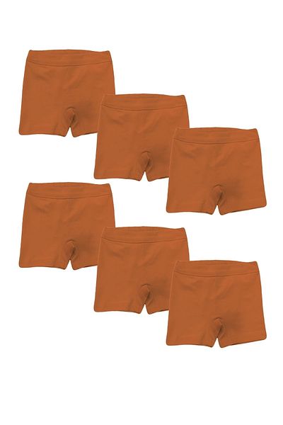 FSM1453 Κοριτσίστικα βαμβακερά πολύχρωμα Lycra Boxer Σλιπ 6 Πακέτο -6102