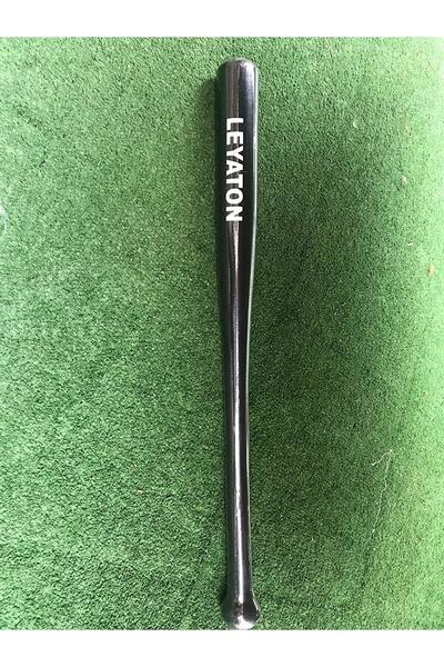 Leyaton Komple Siyah Beyzbol Sopası 55 Cm Dişbudak Ağacından Kırılmaz Bezbol ...