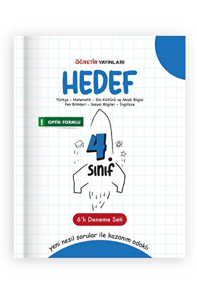 öğretir yayınları 2026 Hedef Ilkokul 4. Sınıf 6'lı Deneme Seti
