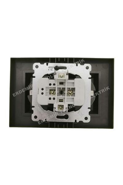 MAKEL Karea Smoked Double Grounded Socket + Frame