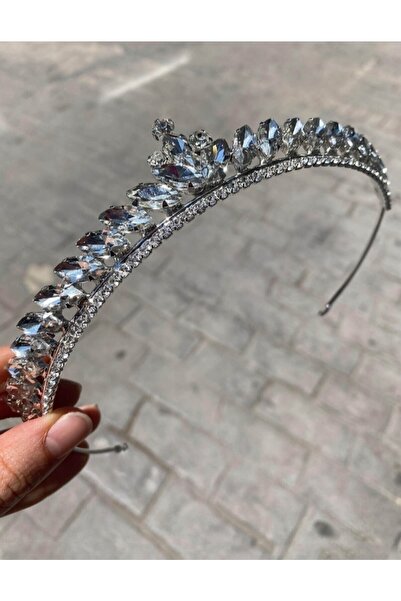 VTM JEWELRY Taşlı Taç Ince Mekik Taşlı Gelin Kına Tacı Accesoriu pentru păr –...