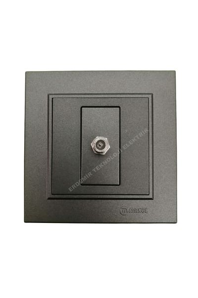 MAKEL Karea Smoked TV-antenna Socket F Connector+frame