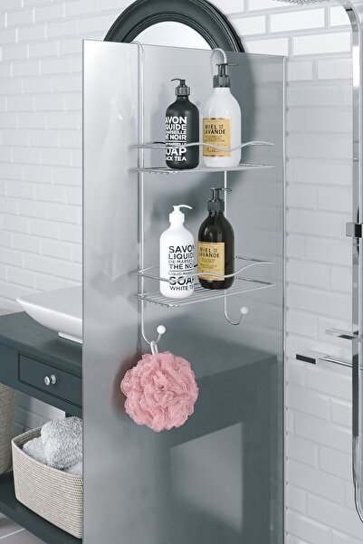 Teknotel رف حمام ذو طبقتين من الكروم BK062