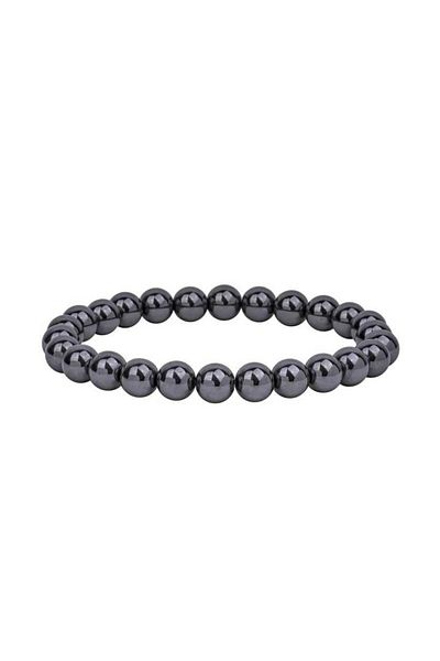 PİGADO Genuine Natural Stone Hematite Stone Unisex Bracelet