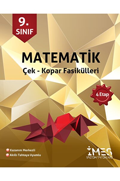 İmes Yayınları 9. Sınıf Matematik Konu Özetli Çek Kopar Fasikülleri Imes Eğit...