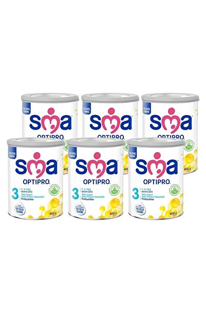 SMA 3 Optipro Probiyotik Devam Sütü 400 Gr X 6 Adet