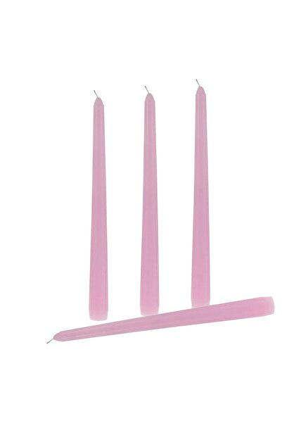 MumvemuM 4 Lu Pembe Konik Şamdan Mum