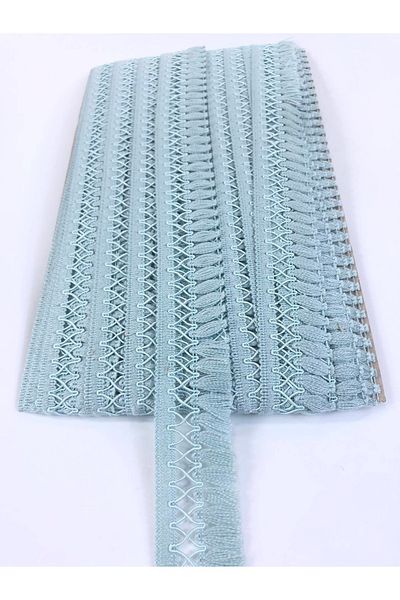 Hobigram Mint Green Crossed Decorative Fringe Ribbon Tassel – Διακοσμητική κορδέλα, Κομψό Σχέδιο, Γυναικείο Αξεσουάρ –
