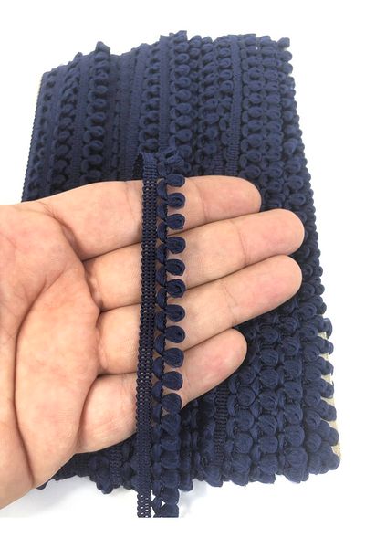 Hobigram Navy Blue Tiny Detailed Water Stone Grout Decorative Strip – Decorative Strip, Stylish Design, Women's Accessory