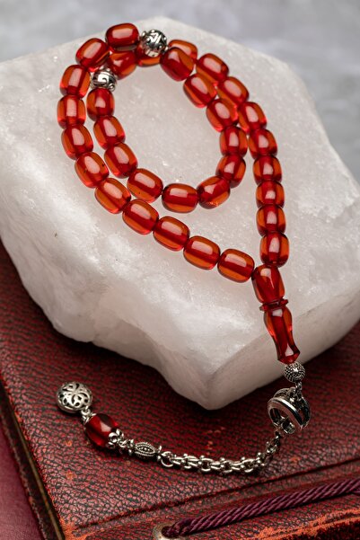 enderun Pressed Amber Prayer Beads