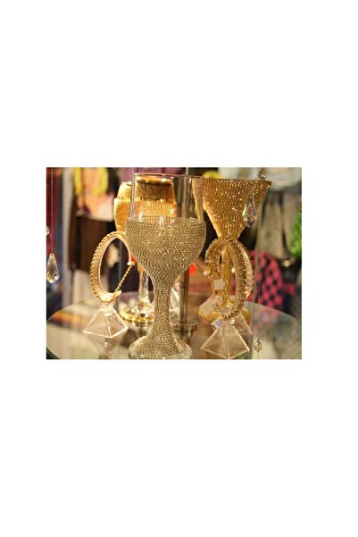 Artdeco Taşlı Tekli Kadeh