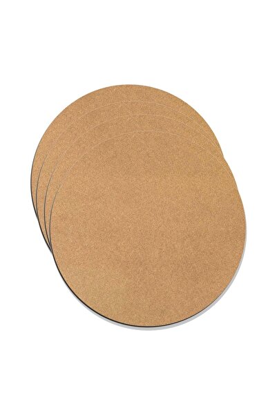 Genel Markalar Ahşap Supla Levha 6 Adet 32 Cm Çap Ham Plaka