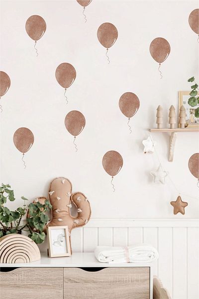Grafikup Αυτοκόλλητο τοίχου Παιδικό Δωμάτιο Soft Balloons