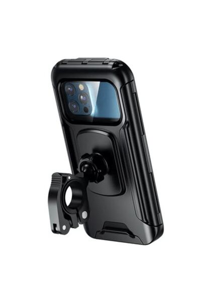 Nukrotech N18-54b Yeni Tasarım Su Geçirmez Telefon Tutucu Klipsli Gidon Bağlantılı