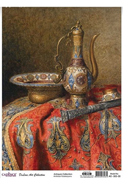 Cadence Ac 03 60x84cm Antikalar Koleksiyonu Pirinç Dekopaj