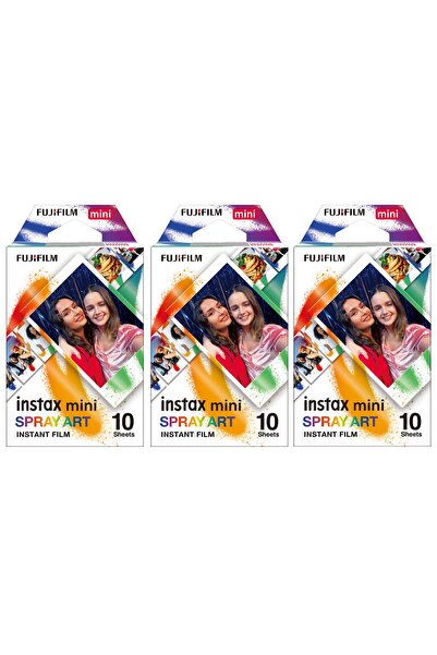 Fujifilm Instax Mini Spray Art 10x3 Film Seti