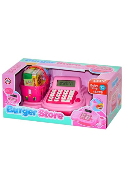 OyuncakZade Oyuncak Yazar Kasa Pilli Sesli Barcod Okuyuculu + Aksesuarlı Mark...