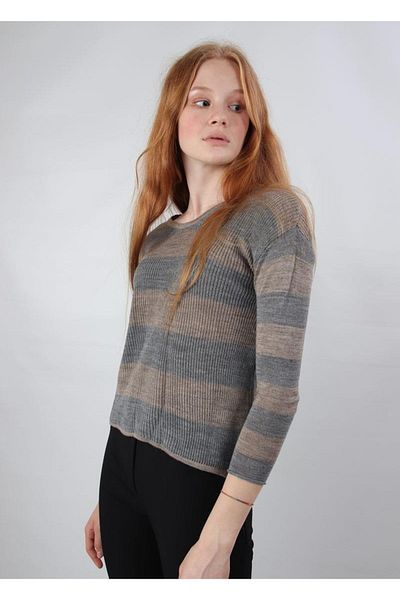 ALEXANDERGARDI Striped Sweater (B19-4001)