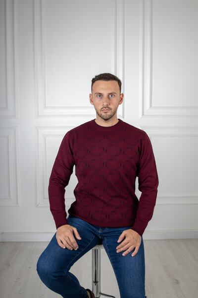 Sarar Інтерв'ю про Yaka Desenli Bordo Triko Kazak