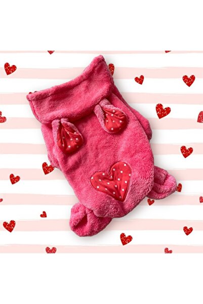 Barneystore Cat Dog Plush Eared Jumpsuit