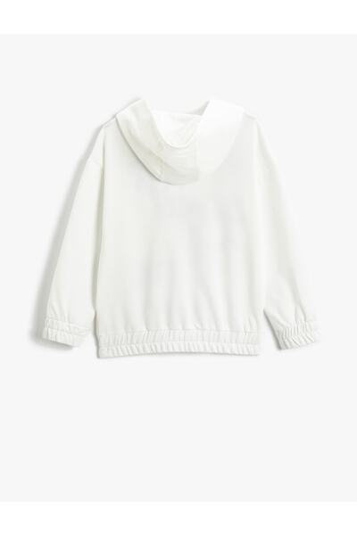 Koton Mikina s kapucí na zip s potiskem