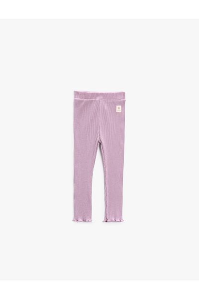 Koton Basic Ribbed Cotton Leggings