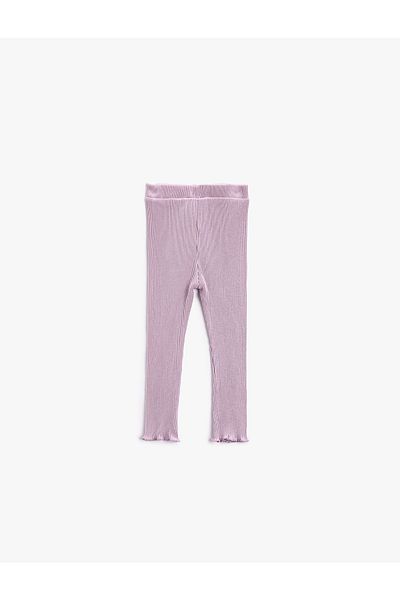 Koton Basic Ribbed Cotton Leggings