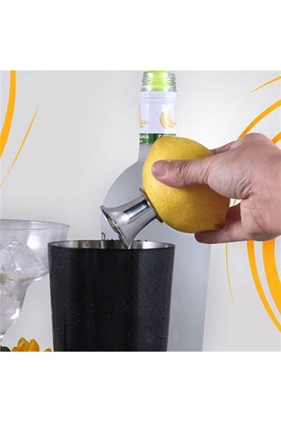 Yetkin Home Practical Lemon Juicer - 2 Pcs Container Lid, Plastic Lemon Juice Extractor