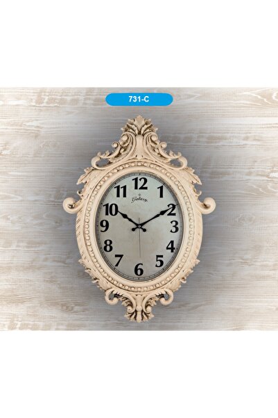 Aypaş - Galaxy Büyük Boy Dekoratif Vintage Salon Duvar Saati