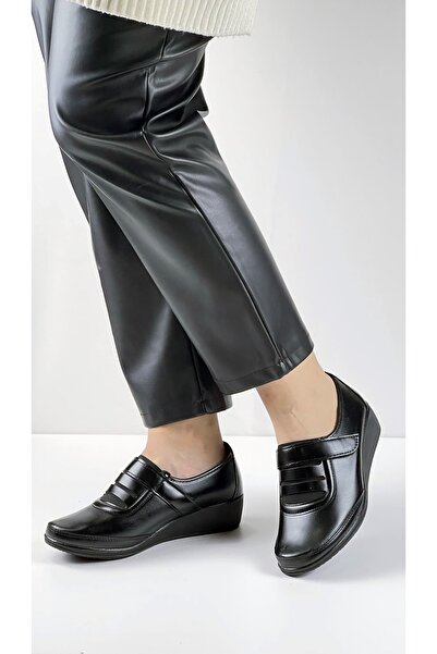 Wanetti Kadın Tam Ortopedik Topuk Dikeni Önleyici Yumuşak Rahat Kaymaz Taban Babet Ayakkabı