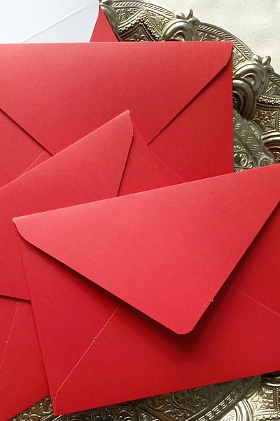 Dekorden Red Invitation Envelope, 13x18 Cm.