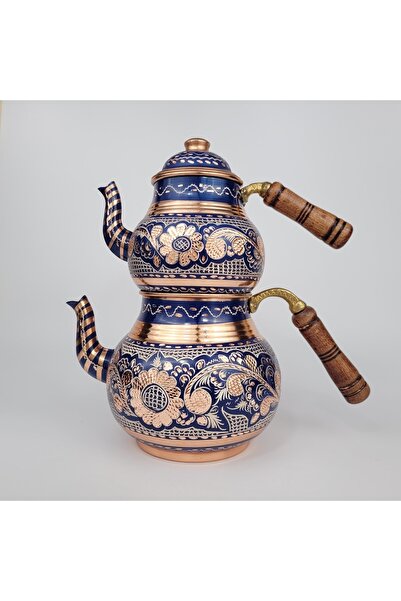ALAVAN إبريق شاي مصنوع يدويًا، طقم شاي مصنوع من النحاس بنسبة 100%، إبريق شاي ...