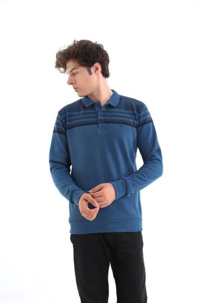 Rey Polo Polo Neck Ringel Sweater
